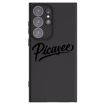 Picasee crna silikonska maskica za Samsung Galaxy S23 Ultra 5G - Picasee - old logo - black