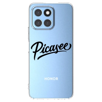 Picasee silikonska prozirna maskica za Honor X8 5G - Picasee - old logo - black