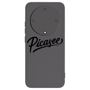 Picasee crna silikonska maskica za Honor Magic5 Lite 5G - Picasee - old logo - black