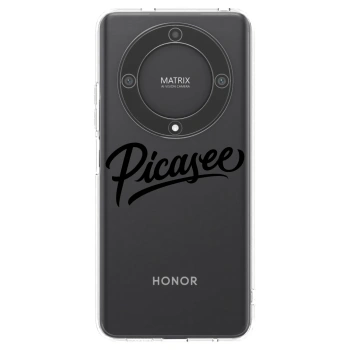 Picasee silikonska prozirna maskica za Honor Magic5 Lite 5G - Picasee - old logo - black