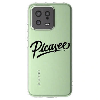 Picasee silikonska prozirna maskica za Xiaomi 13 - Picasee - old logo - black