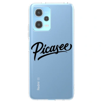 Picasee silikonska prozirna maskica za Xiaomi Redmi Note 12 5G - Picasee - old logo - black