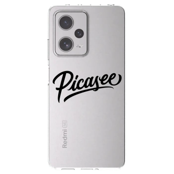 Picasee silikonska prozirna maskica za Xiaomi Redmi Note 12 Pro+ 5G - Picasee - old logo - black