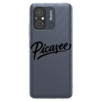 Picasee silikonska prozirna maskica za Xiaomi Redmi 12C - Picasee - old logo - black