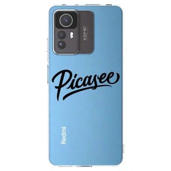 Picasee silikonska prozirna maskica za Xiaomi Redmi Note 12S - Picasee - old logo - black