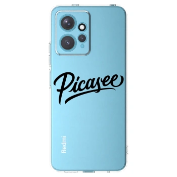 Picasee silikonska prozirna maskica za Xiaomi Redmi Note 12 4G - Picasee - old logo - black