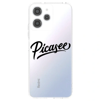 Picasee silikonska prozirna maskica za Xiaomi Redmi 12 4G - Picasee - old logo - black