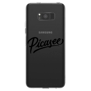 Picasee silikonska prozirna maskica za Samsung Galaxy S8 G950F - Picasee - old logo - black