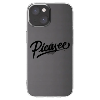 Picasee silikonska prozirna maskica za Apple iPhone 15 - Picasee - old logo - black