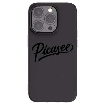 Picasee crna silikonska maskica za Apple iPhone 15 Pro - Picasee - old logo - black