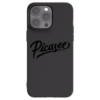 Picasee crna silikonska maskica za Apple iPhone 15 Pro Max - Picasee - old logo - black
