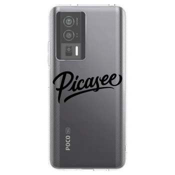 Picasee silikonska prozirna maskica za Xiaomi Poco F5 Pro 5G - Picasee - old logo - black