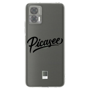 Picasee silikonska prozirna maskica za Motorola Edge 30 Neo - Picasee - old logo - black