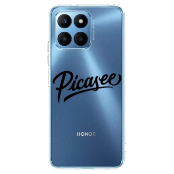 Picasee silikonska prozirna maskica za Honor 70 Lite - Picasee - old logo - black