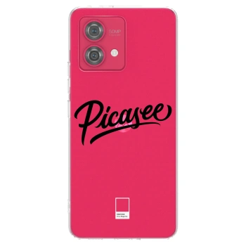 Picasee silikonska prozirna maskica za Motorola Moto G84 5G - Picasee - old logo - black