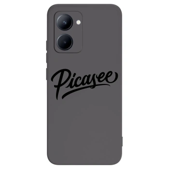 Picasee crna silikonska maskica za Realme C33 (2023) - Picasee - old logo - black