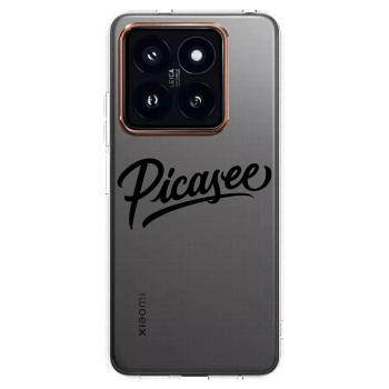 Picasee silikonska prozirna maskica za Xiaomi 14 Pro - Picasee - old logo - black