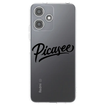Picasee silikonska prozirna maskica za Xiaomi Redmi 12 5G - Picasee - old logo - black