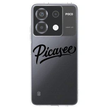 Picasee silikonska prozirna maskica za Xiaomi Poco X6 - Picasee - old logo - black