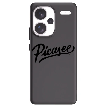 Picasee crna silikonska maskica za Xiaomi Redmi Note 13 Pro+ 5G - Picasee - old logo - black