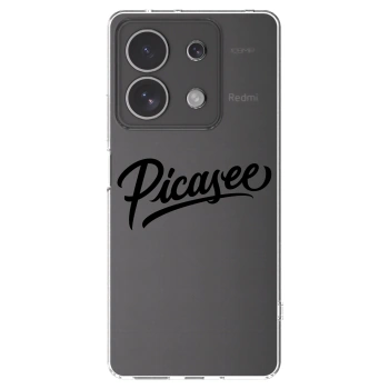 Picasee silikonska prozirna maskica za Xiaomi Redmi Note 13 4G - Picasee - old logo - black
