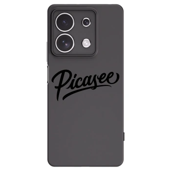 Picasee crna silikonska maskica za Xiaomi Redmi Note 13 4G - Picasee - old logo - black