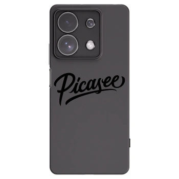 Picasee crna silikonska maskica za Xiaomi Redmi Note 13 Pro 4G - Picasee - old logo - black