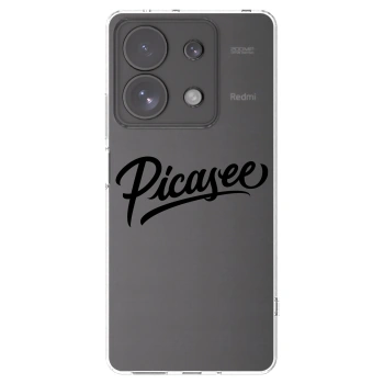 Picasee silikonska prozirna maskica za Xiaomi Redmi Note 13 Pro 4G - Picasee - old logo - black