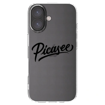 Picasee silikonska prozirna maskica za Apple iPhone 16 - Picasee - old logo - black