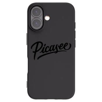 Picasee crna silikonska maskica za Apple iPhone 16 - Picasee - old logo - black