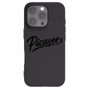 Picasee crna silikonska maskica za Apple iPhone 16 Pro - Picasee - old logo - black