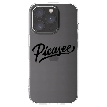 Picasee silikonska prozirna maskica za Apple iPhone 16 Pro - Picasee - old logo - black