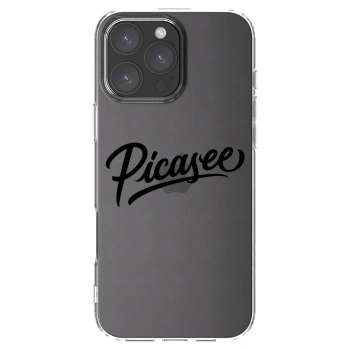 Picasee silikonska prozirna maskica za Apple iPhone 16 Pro Max - Picasee - old logo - black