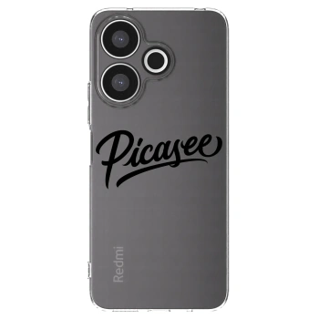 Picasee silikonska prozirna maskica za Xiaomi Redmi 13 4G - Picasee - old logo - black