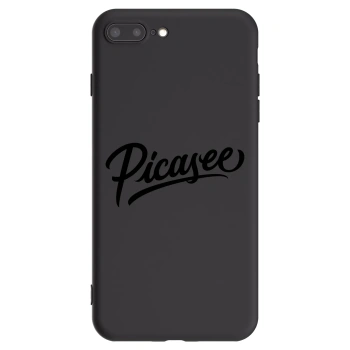 Picasee crna silikonska maskica za Apple iPhone 8 Plus - Picasee - old logo - black