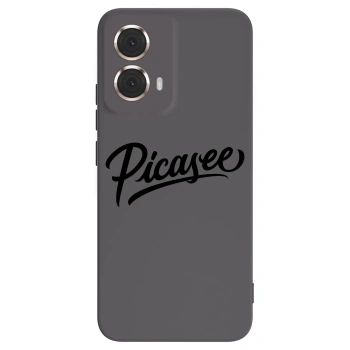 Picasee crna silikonska maskica za Motorola Moto G85 - Picasee - old logo - black