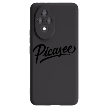 Picasee crna silikonska maskica za Honor 200 Pro 5G - Picasee - old logo - black