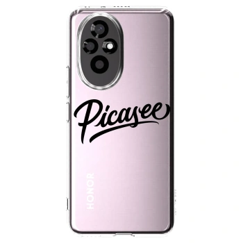 Picasee silikonska prozirna maskica za Honor 200 Pro 5G - Picasee - old logo - black
