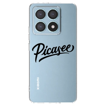 Picasee silikonska prozirna maskica za Xiaomi 14T Pro - Picasee - old logo - black