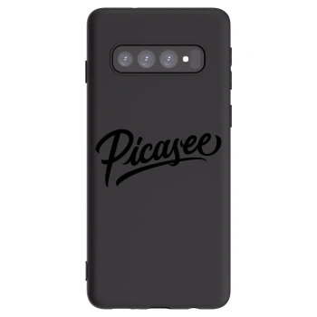 Picasee crna silikonska maskica za Samsung Galaxy S10 G973 - Picasee - old logo - black
