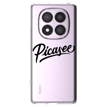 Picasee silikonska prozirna maskica za Xiaomi Redmi Note 14 Pro 5G - Picasee - old logo - black