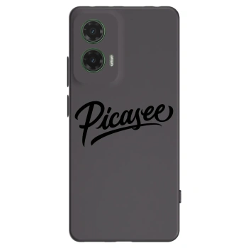 Picasee crna silikonska maskica za Motorola Moto G35 5G - Picasee - old logo - black