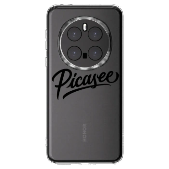 Picasee silikonska prozirna maskica za Honor Magic7 Pro 5G - Picasee - old logo - black