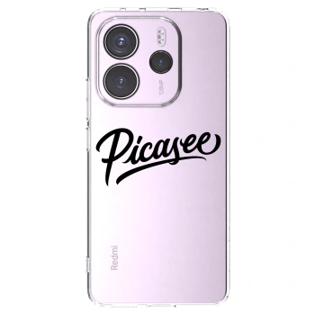 Picasee silikonska prozirna maskica za Xiaomi Redmi Note 14 4G - Picasee - old logo - black