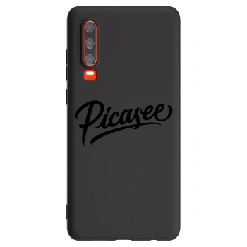 Picasee crna silikonska maskica za Huawei P30 - Picasee - old logo - black