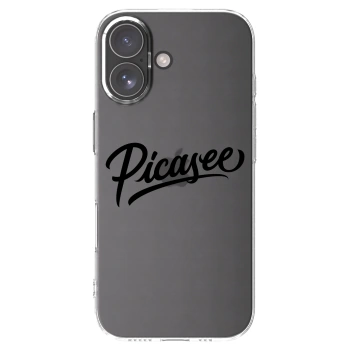 Picasee silikonska prozirna maskica za Apple iPhone 17 - Picasee - old logo - black