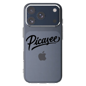 Picasee silikonska prozirna maskica za Apple iPhone 17 Pro - Picasee - old logo - black