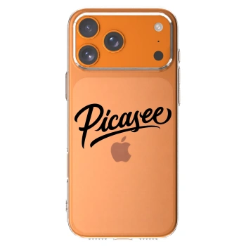 Picasee silikonska prozirna maskica za Apple iPhone 17 Pro Max - Picasee - old logo - black