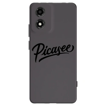Picasee crna silikonska maskica za Motorola Moto E14 - Picasee - old logo - black