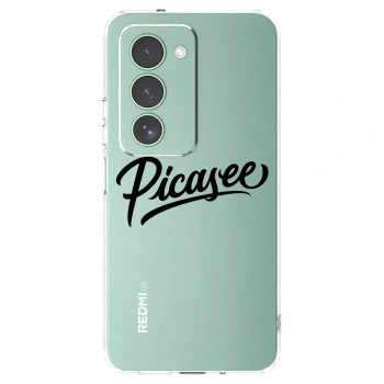 Picasee silikonska prozirna maskica za Xiaomi Redmi 15 5G - Picasee - old logo - black